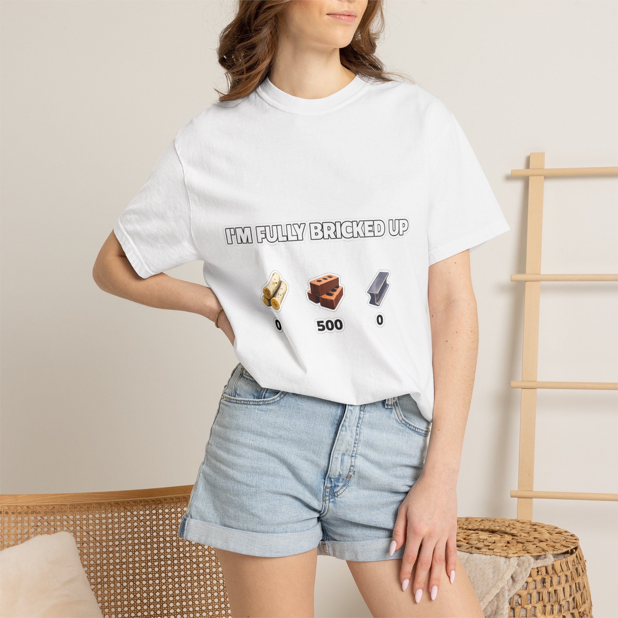Bricks Collector T-Shirt — "I'm Fully Bricked Up" Gaming Brick Count Tee